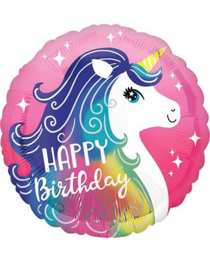 Круг Волшебный единорог С Днем Рождения!